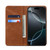 iPhone 17e / 16e Denim Texture Casual Style Horizontal Flip Leather Case - Brown