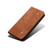 iPhone 17e / 16e Denim Texture Casual Style Horizontal Flip Leather Case - Brown