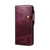 iPhone 17e / 16e Denior B01 Oil Wax Cowhide Magnetic Button Genuine Leather Case - Purple