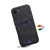 iPhone 17e / 16e Denior D06 PU Back Cover Card Slot Holder Phone Case - Black