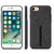 iPhone 17e / 16e Denior D07 DV Elastic Card Slot PU Back Cover Phone Case - Black