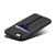 iPhone 17e / 16e Denior D07 DV Elastic Card Slot PU Back Cover Phone Case - Black