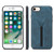 iPhone 17e / 16e Denior D07 DV Elastic Card Slot PU Back Cover Phone Case - Blue