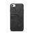 iPhone 17e / 16e Denior D09 PU Dual Card Slot Back Cover Phone Case - Black