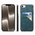 iPhone 17e / 16e Denior D09 PU Dual Card Slot Back Cover Phone Case - Blue