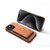 iPhone 17e / 16e Denior D27 Retro Texture RFID MagSafe Photo Frame Card-slot Phone Case - Brown