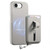 iPhone 17e / 16e Detachable Magnetic Card Bag Phone Case with Finger Ring Grip & Anti-loss Rope - Gray