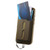 iPhone 17e / 16e Detachable Magnetic Card Bag Phone Case with Finger Ring Grip & Anti-loss Rope - Khaki