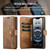 iPhone 17e / 16e DG.MING Crazy Horse Texture Detachable Magnetic Leather Phone Case - Brown
