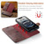 iPhone 17e / 16e DG.MING Crazy Horse Texture Detachable Magnetic Leather Phone Case - Red