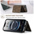 iPhone 17e / 16e DG.MING M1 Series 3-Fold Multi Card Wallet Leather Phone Case - Coffee