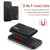 iPhone 17e / 16e DG.MING M2 Series 3-Fold Card Bag Wallet Leather Phone Case - Black