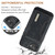 iPhone 17e / 16e DG.MING M2 Series 3-Fold Card Bag Wallet Leather Phone Case - Black