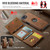 iPhone 17e / 16e DG.MING M5 Series Zip RFID Multi Card Detachable Leather Phone Case - Brown