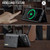 iPhone 17e / 16e DG.MING M6 Series RFID Tri-fold Card Bag Removable Leather Phone Case - Black