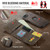 iPhone 17e / 16e DG.MING M6 Series RFID Tri-fold Card Bag Removable Leather Phone Case - Coffee