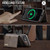 iPhone 17e / 16e DG.MING M6 Series RFID Tri-fold Card Bag Removable Leather Phone Case - Coffee