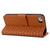 iPhone 17e / 16e Diamond Buckle Leather Phone Case with Lanyard - Brown