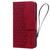 iPhone 17e / 16e Diamond Buckle Leather Phone Case with Lanyard - Wine Red