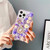 iPhone 17e / 16e Diamond Inlaid Rose PC Phone Case - Purple