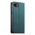 iPhone 17e / 16e Dierfeng Splicing Strong Magnetic RFID Vegan Leather Phone Case - Green