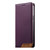 iPhone 17e / 16e Dierfeng Splicing Strong Magnetic RFID Vegan Leather Phone Case - Purple
