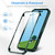 iPhone 17e / 16e Double-sided Plastic Glass Phone Protective Case - Black