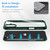 iPhone 17e / 16e Double-sided Plastic Glass Phone Protective Case - Black