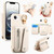 iPhone 17e / 16e Dream Wallet D Buckle Leather Back Cover Phone Case - Beige
