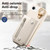 iPhone 17e / 16e Dream Wallet D Buckle Leather Back Cover Phone Case - Beige