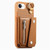 iPhone 17e / 16e Dream Wallet D Buckle Leather Back Cover Phone Case - Brown