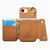 iPhone 17e / 16e Dream Wallet D Buckle Leather Back Cover Phone Case - Brown