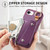 iPhone 17e / 16e Dream Wallet D Buckle Leather Back Cover Phone Case - Purple