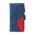 iPhone 17e / 16e Dual-color 9 Card Slots Zipper Wallet Leather Phone Case - Blue