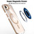 iPhone 17e / 16e Dual-Color Clear Acrylic Hybrid TPU MagSafe Phone Case - Desert Gold