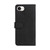 iPhone 17e / 16e Dual-color Splicing Flip Leather Phone Case - Black