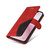 iPhone 17e / 16e Dual-color Splicing Flip Leather Phone Case - Red