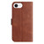 iPhone 17e / 16e Dual-Folded S-shape Leather Phone Case - Coffee