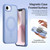 iPhone 17e / 16e DUX DUCIS Lawa Series 2 in 1 Wallet Zipper Detachable MagSafe Phone Case with Lanyard - Light Blue