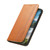 iPhone 17e / 16e Elastic Wristband Magnetic Suction Leather Phone Case - Brown