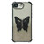 iPhone 17e / 16e Electroplated Glitter 3D Butterfly Four-corner Shockproof TPU Phone Case - Gradient Black