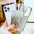 iPhone 17e / 16e Electroplated Glitter 3D Butterfly Four-corner Shockproof TPU Phone Case - Gradient Blue