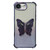 iPhone 17e / 16e Electroplated Glitter 3D Butterfly Four-corner Shockproof TPU Phone Case - Gradient Purple