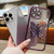 iPhone 17e / 16e Electroplated Gradient Glitter 3D Butterfly TPU Phone Case - Gradient Purple