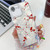 iPhone 17e / 16e Electroplating Flower Texture Wristband TPU Phone Case - Red Plum Blossom SH2