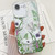 iPhone 17e / 16e Electroplating Flowers Plants Texture TPU Phone Case - Green Plants FL5
