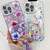 iPhone 17e / 16e Electroplating Flowers Plants Texture Wristband TPU Phone Case - Bougainvillea FL8