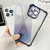 iPhone 17e / 16e Electrpolated Glitter Four-corner Shockproof Space TPU Phone Case - Gradient Blue