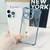 iPhone 17e / 16e Electrpolated Space Four-corner Shockproof TPU Phone Case - Blue