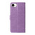 iPhone 17e / 16e Embossed Butterfly Flowers Leather Phone Case - Purple